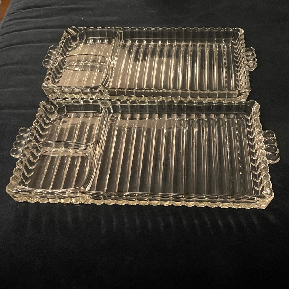 Vintage Hazel-Atlas Glass Trays
